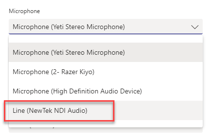 NDI Audio