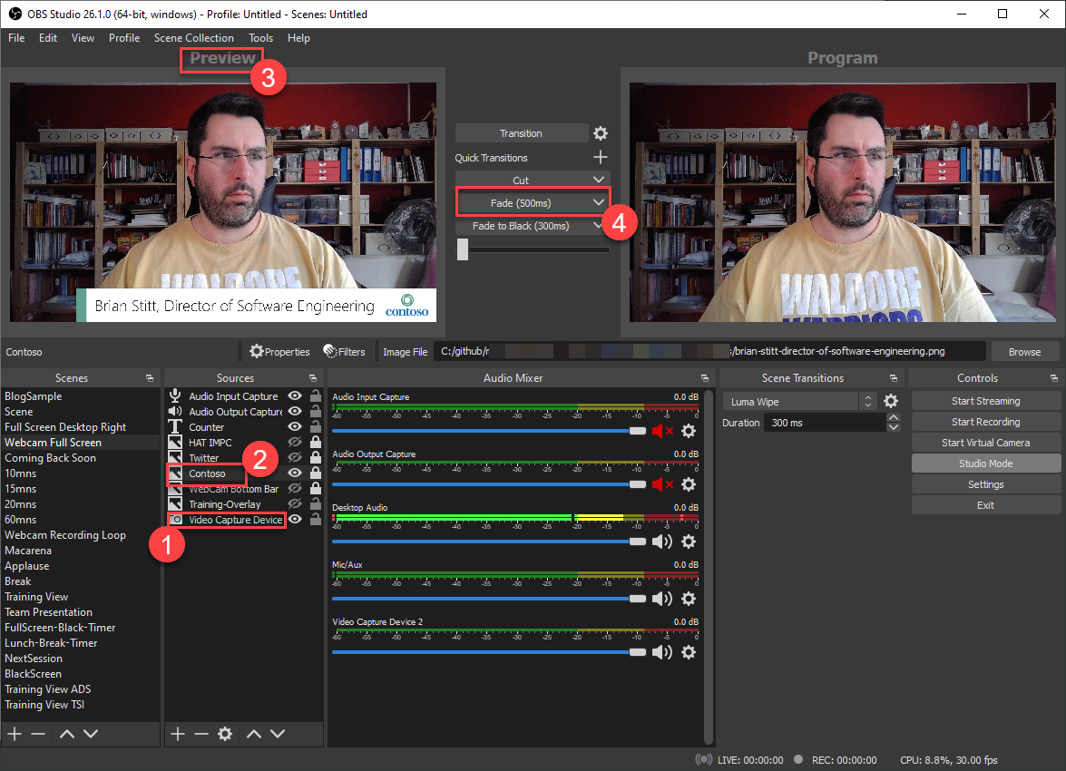 OBS Transition