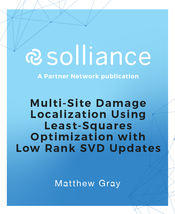 Multi-Site Damage Localization Using Least-Squares Optimization with Low Rank SVD Updates
