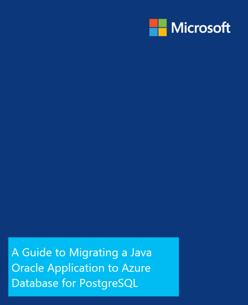 Java Oracle Application to Azure PostgreSQL Migration guide